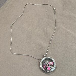 SNecklace with Pink Charm Locket